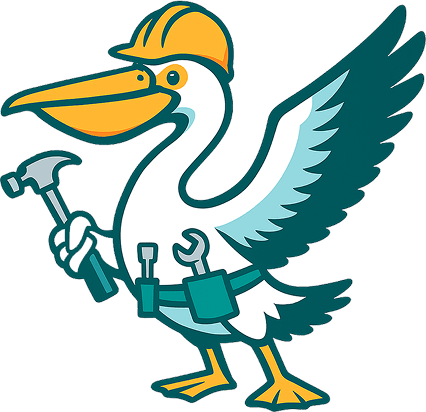 Pelican mascot for during-installation support