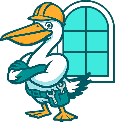 Pelican mascot for post-installation support