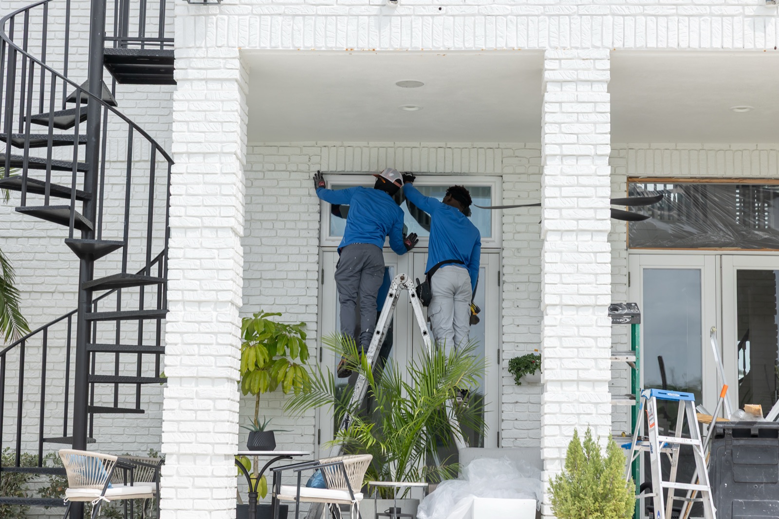 Portico Door & Window Install